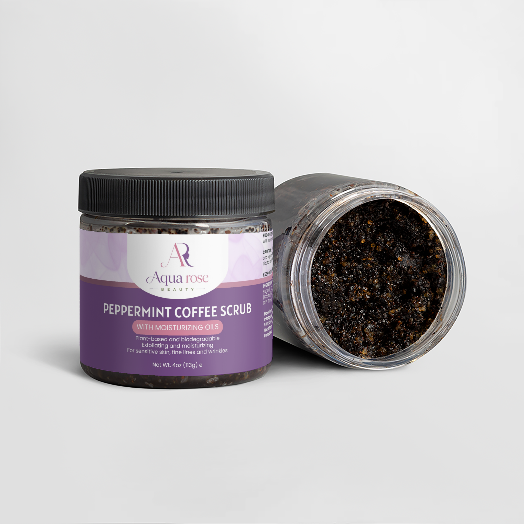 Aqua Rose Beauty Peppermint Coffee Scrub